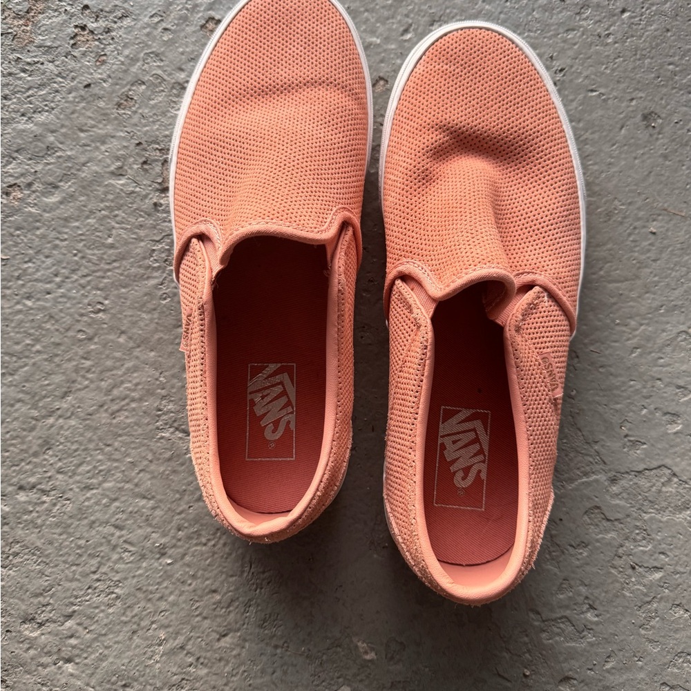 Vans Peach Slip-On Shoes